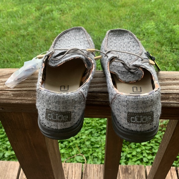 NWT Hey Dude Wendy shoes, Woven Cinder color (gray), women’s size 9. - Picture 3 of 4